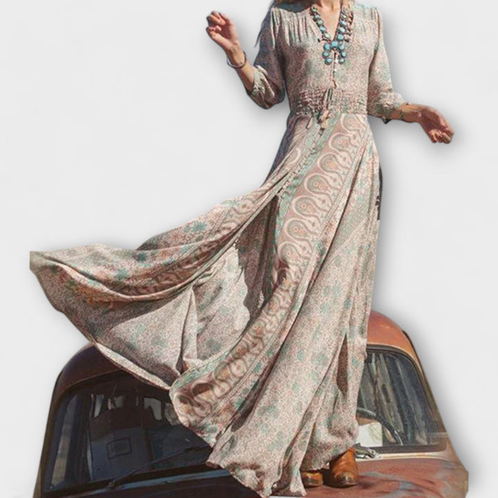 Maxi dress in soft bohemian style