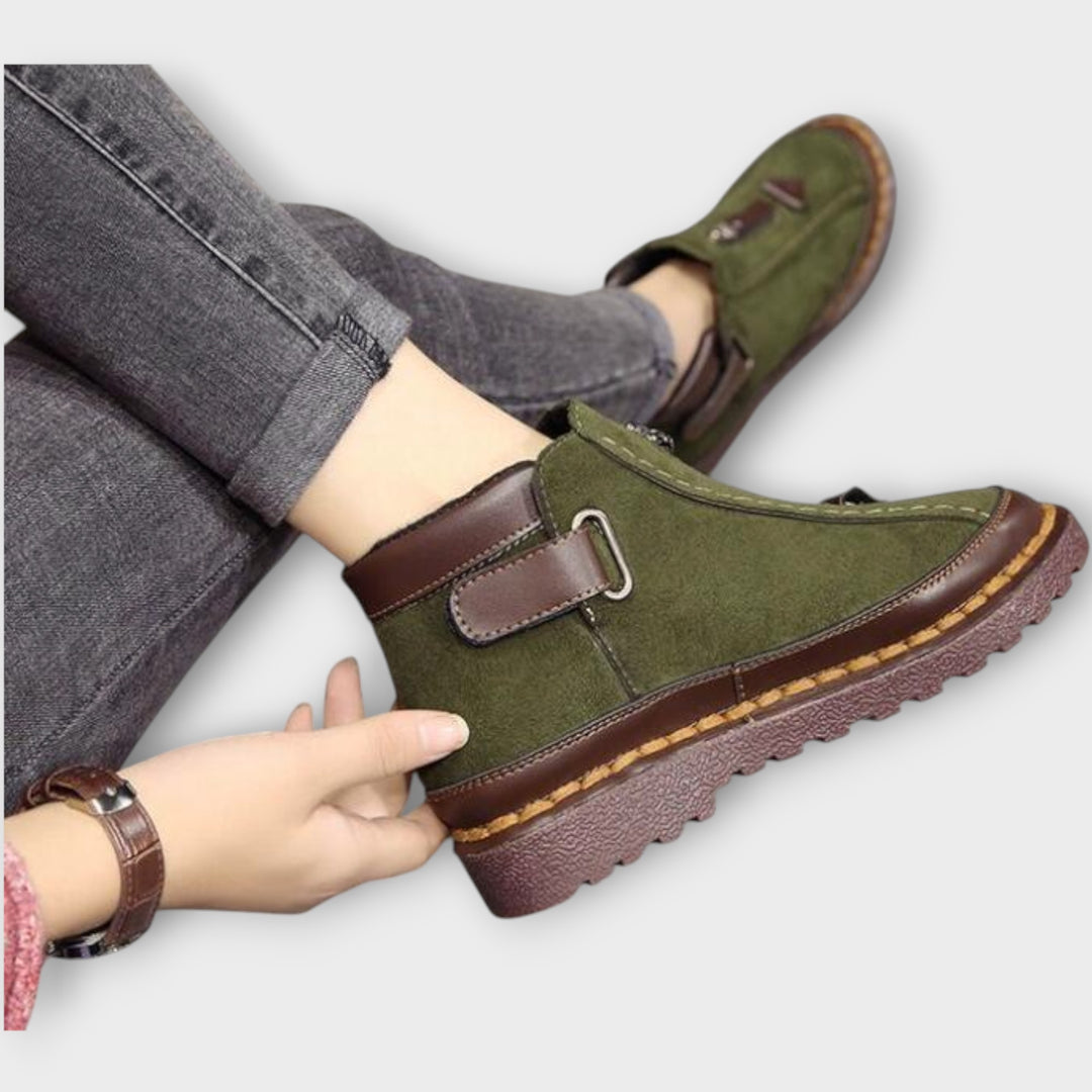 Warm Zip-Up Ankle Boots