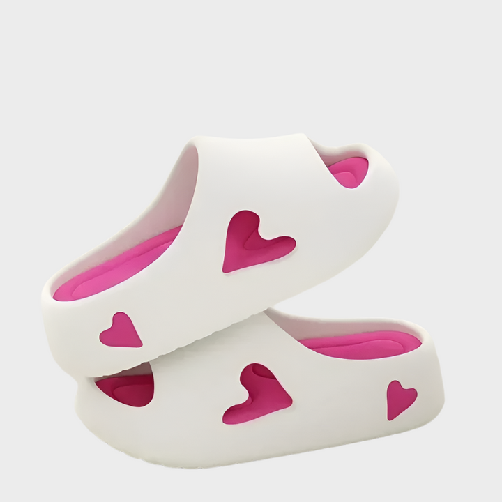 Flip Flops with Playful Heart Shape