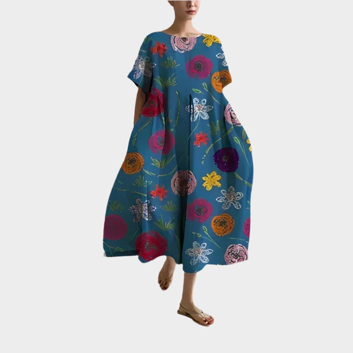 Comfortable Long Retro Dress