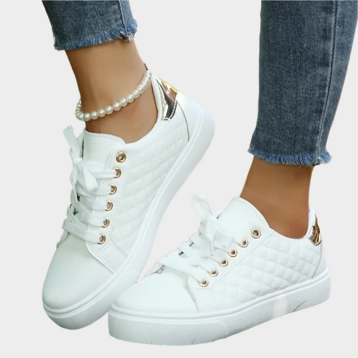 Modern Athletic Shoes with Details and Quilted Texture