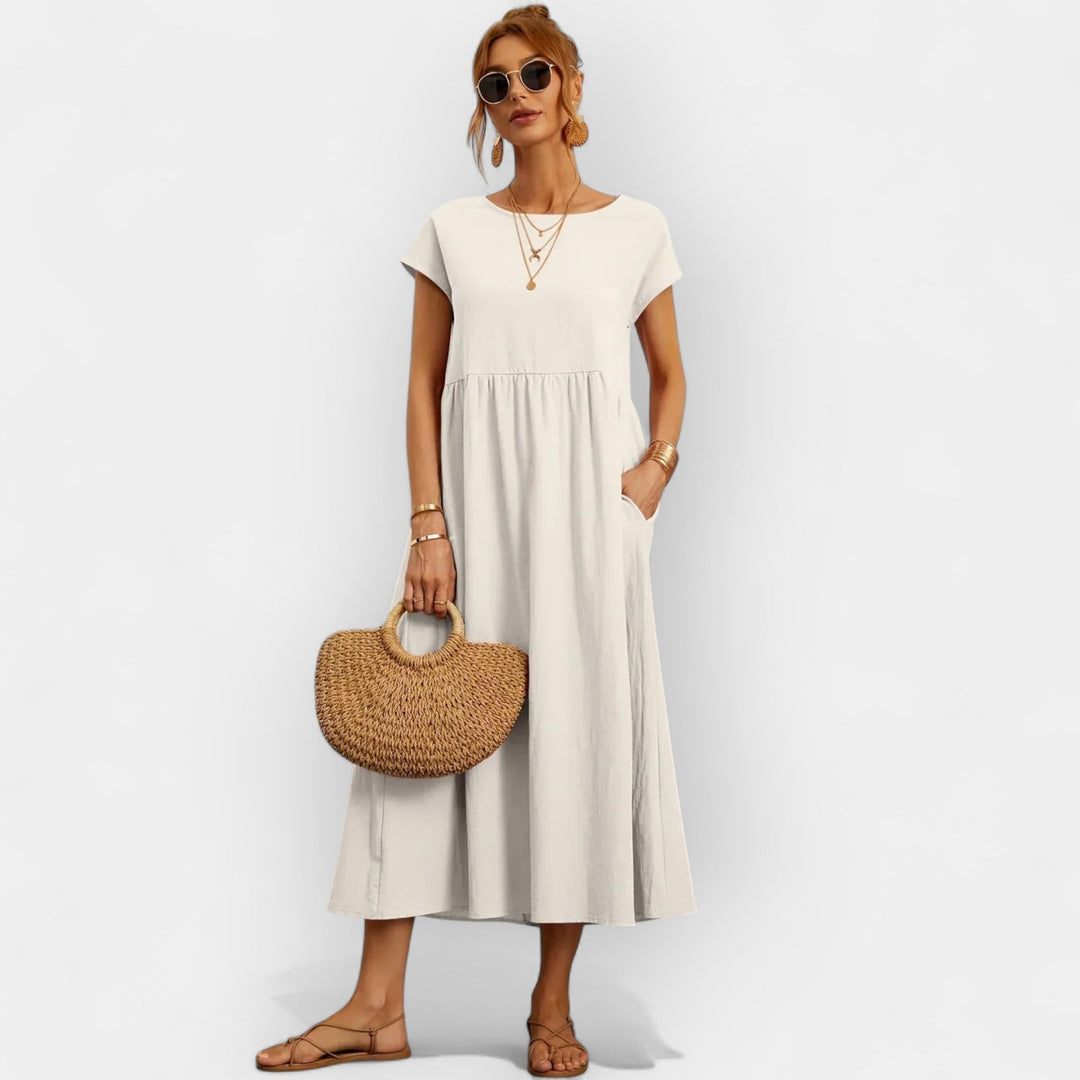 Lightweight Cotton Dress with Pockets