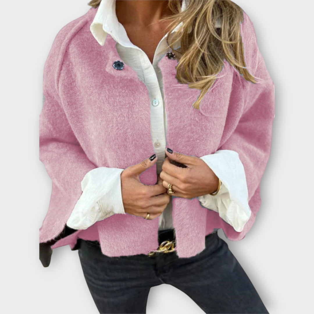 Neutral Draped Knit Top