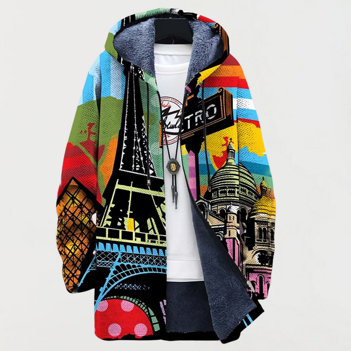 City Pattern Hoodie