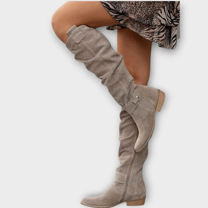 Slouchy Knee-High Boots