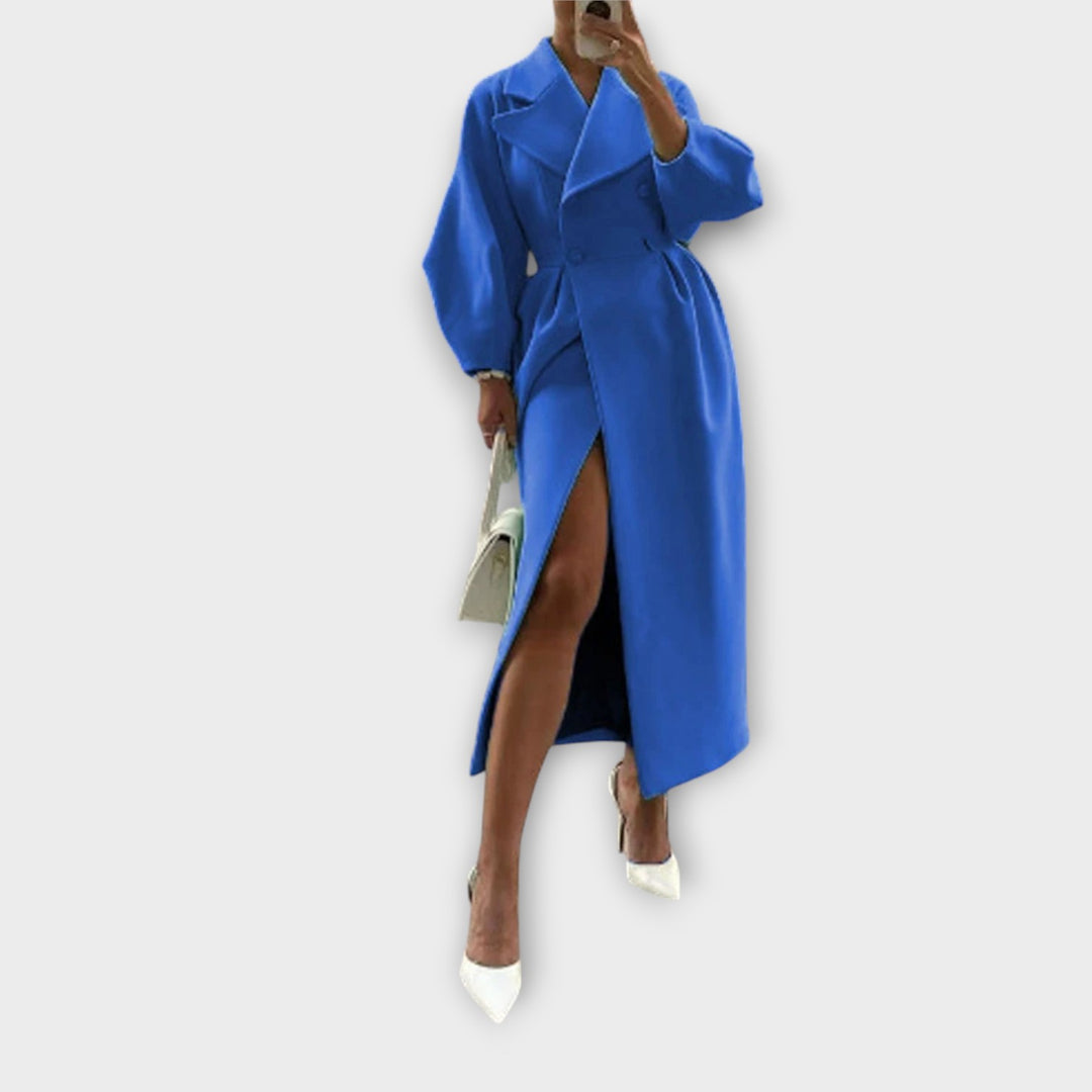 Elegant Oversized Lapel Long Coat