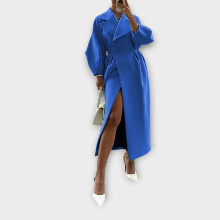 Elegant Oversized Lapel Long Coat