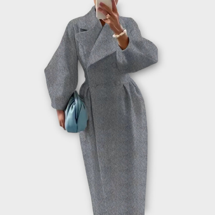 Elegant Oversized Lapel Long Coat