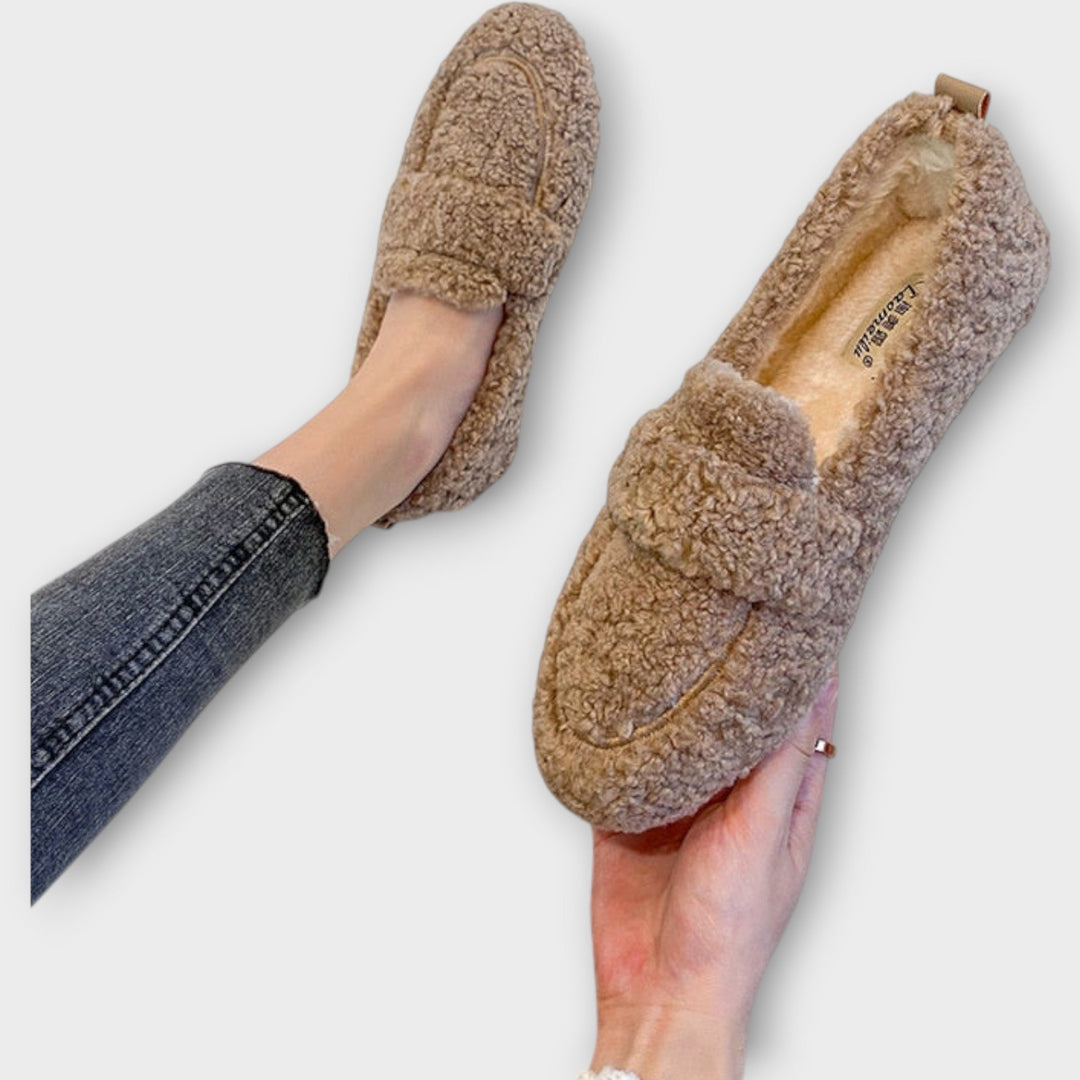 Cozy Plush Slip-On Loafers