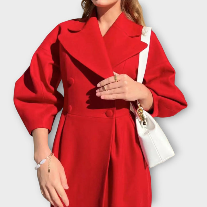 Elegant Oversized Lapel Long Coat