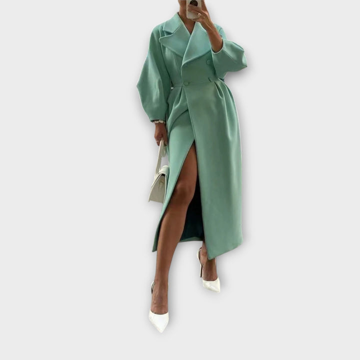Elegant Oversized Lapel Long Coat