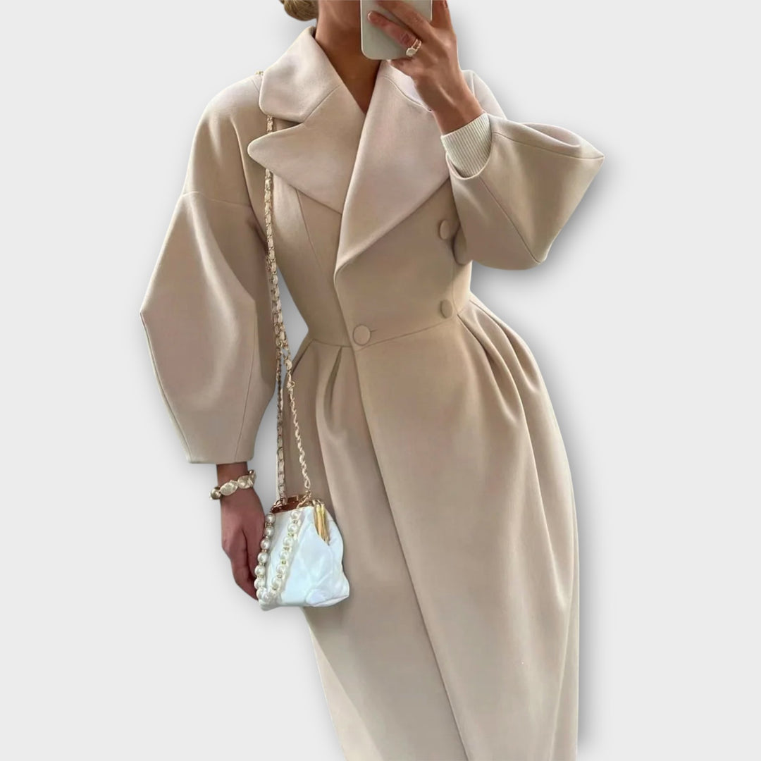 Elegant Oversized Lapel Long Coat