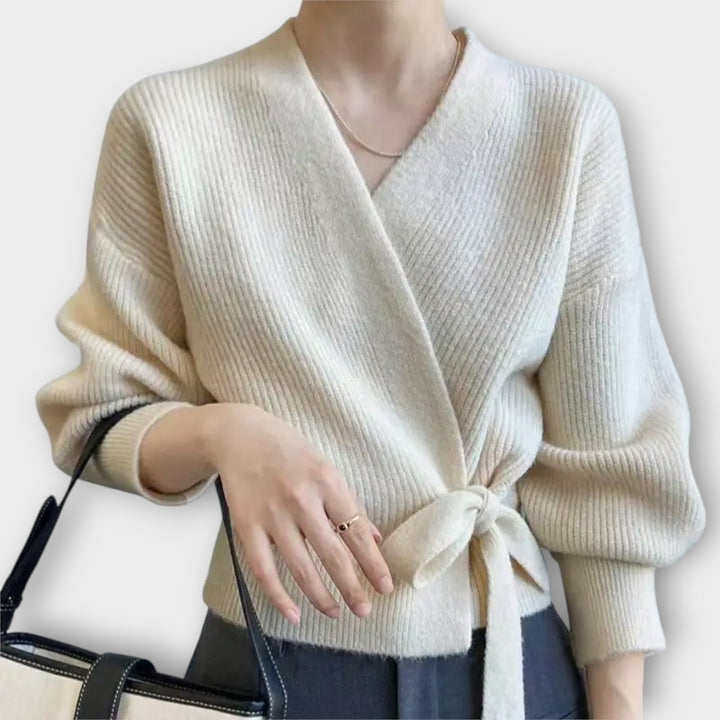 Cozy Wrap-Tie Knit Cardigan