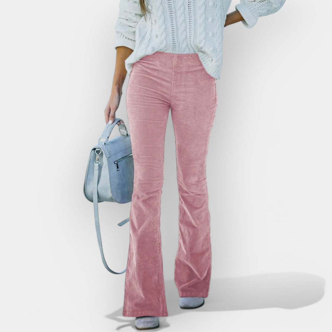 High-Waisted Pants with Wide Legs