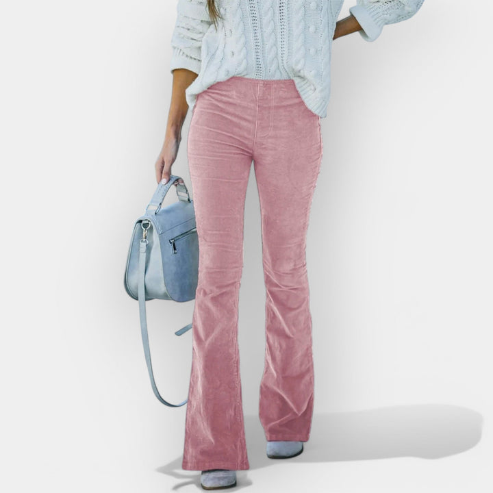 High-Waisted Pants with Wide Legs