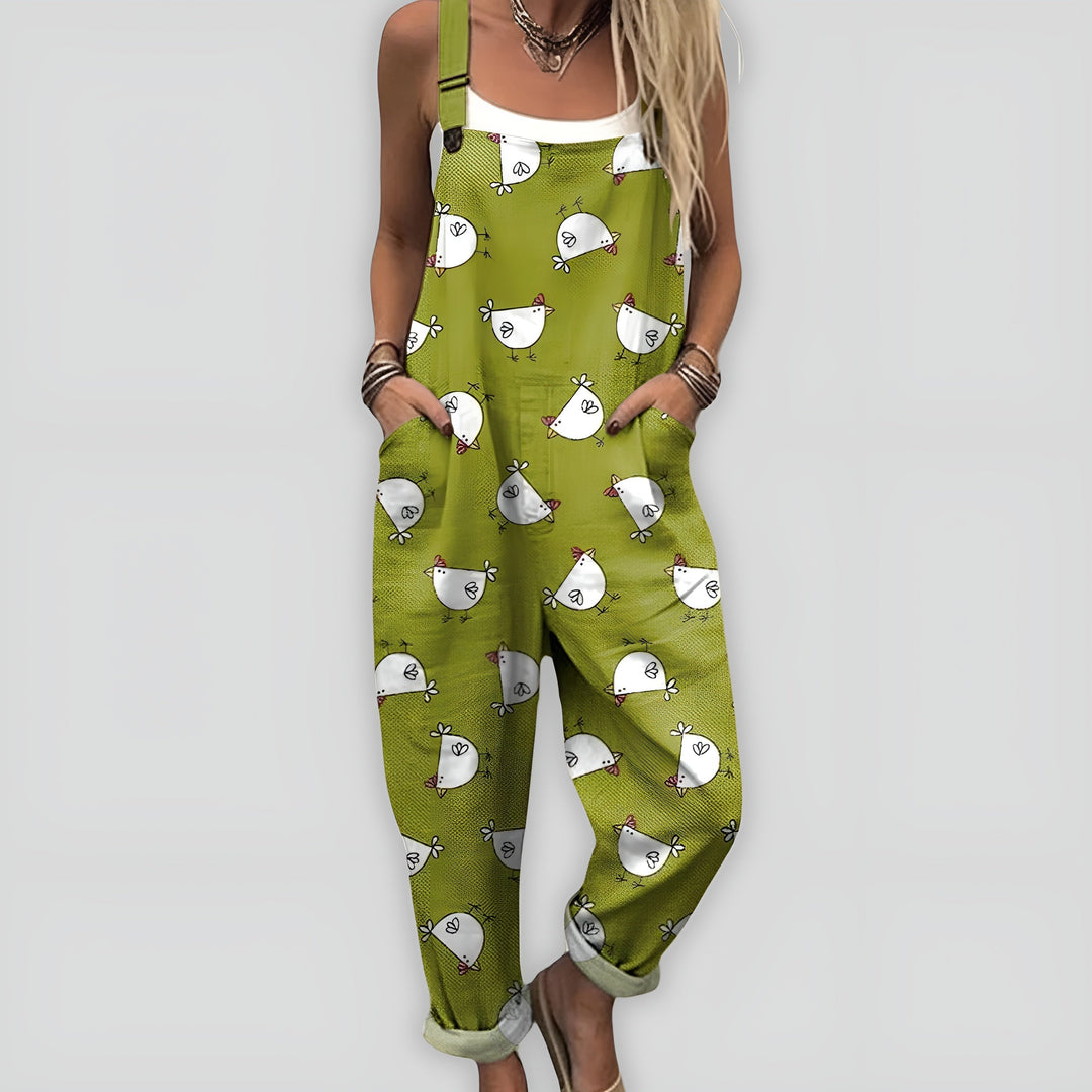 Comfortable and Stylish Jumpsuit with a Relaxed Fit