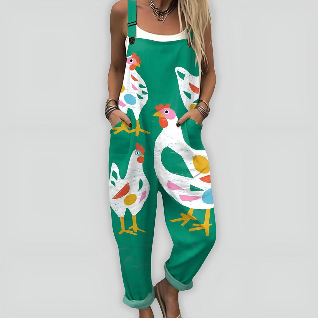 Άνετη και Κομψή Ολόσωμη Φόρμα με Χαλαρή Γραμμή