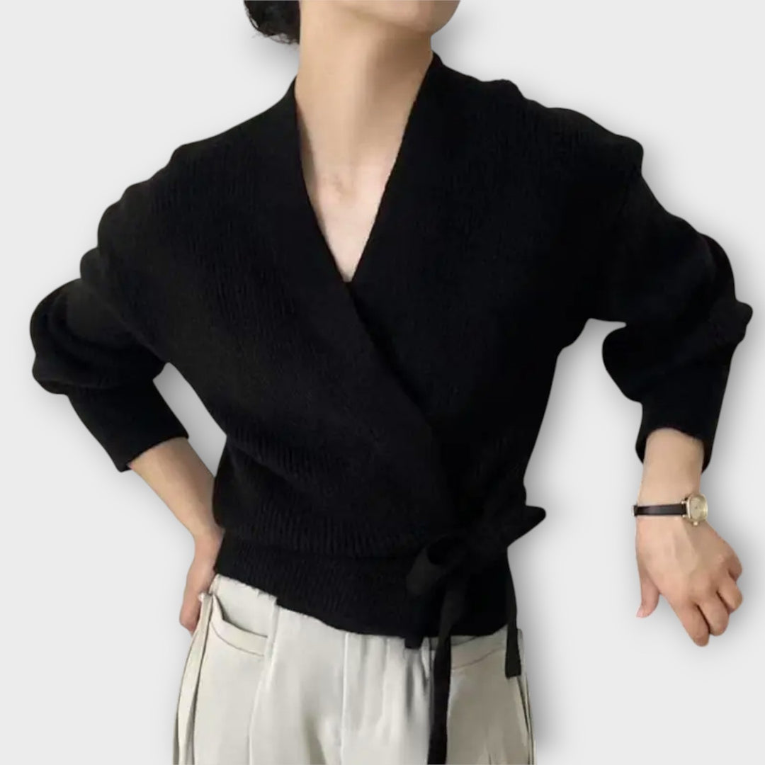 Cozy Wrap-Tie Knit Cardigan