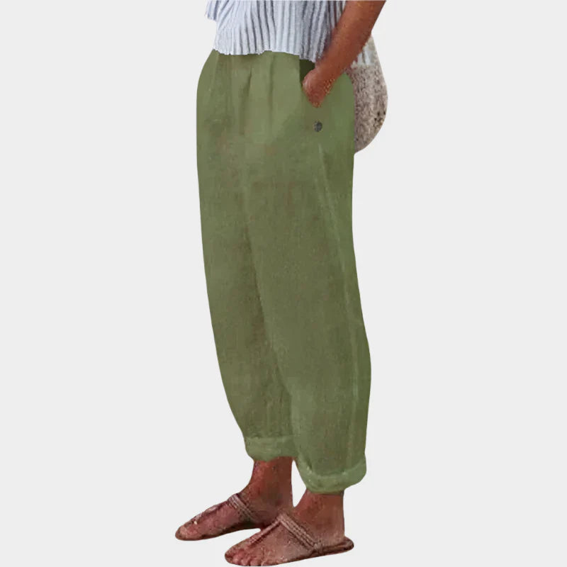 Comfortable Linen Pants with Pockets
