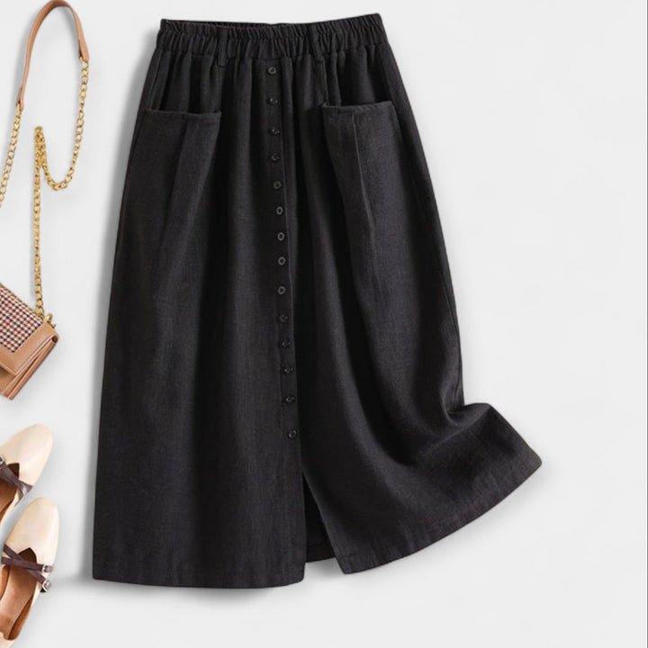 Midi Skirt with Vintage Style