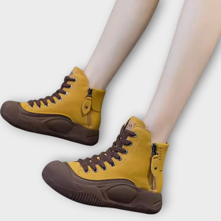 Rugged Lace-Up Utility Boots