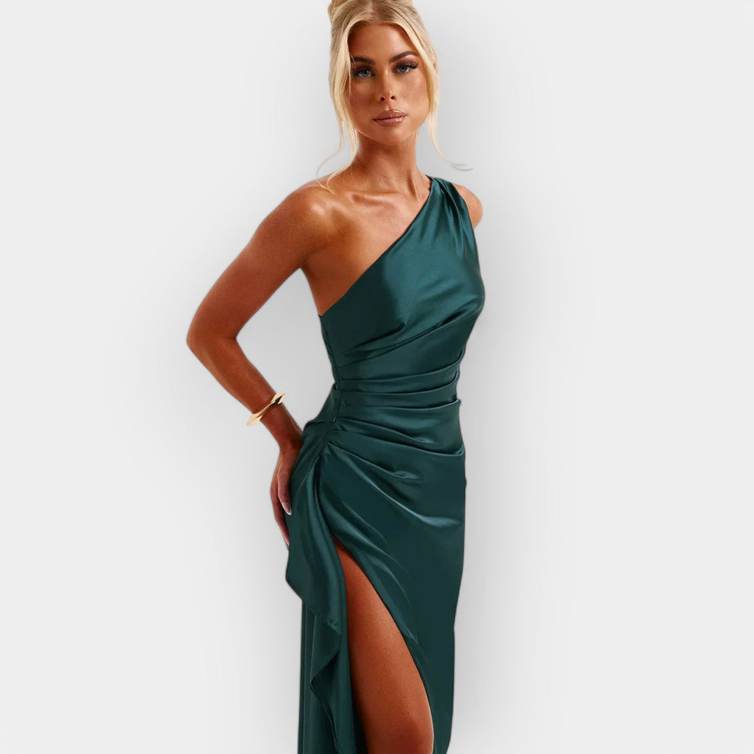 Satin Dress for Aristocratic Evenings
