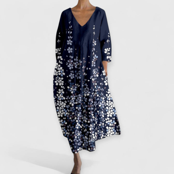 Evening Dress with V-Neck