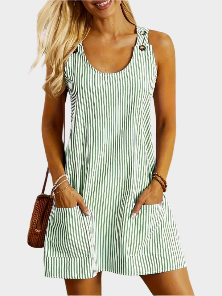 Striped Sleeveless Dress