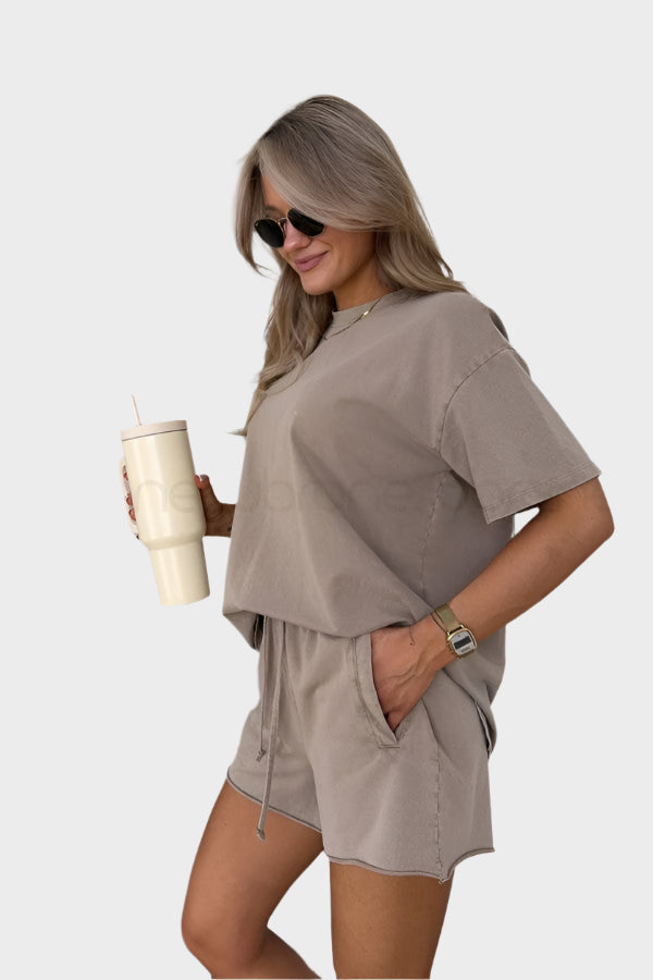 Casual Set with T-Shirt and Jogger Pants