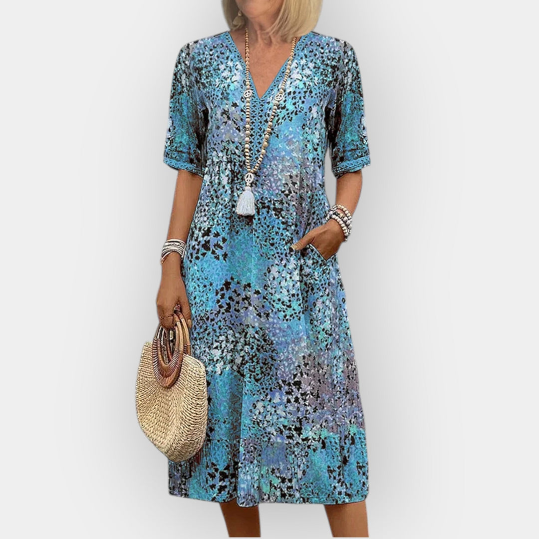 Floral Midi Dress with Style