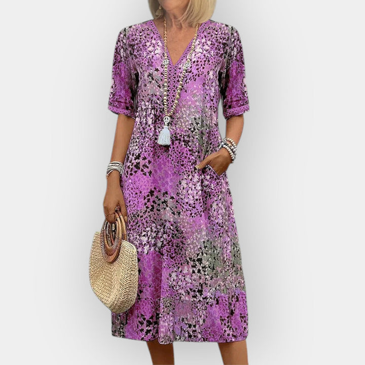 Floral Midi Dress with Style