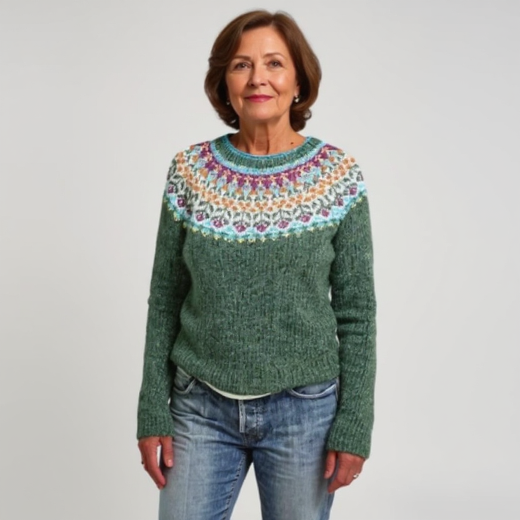 Knitted Sweater with Pattern