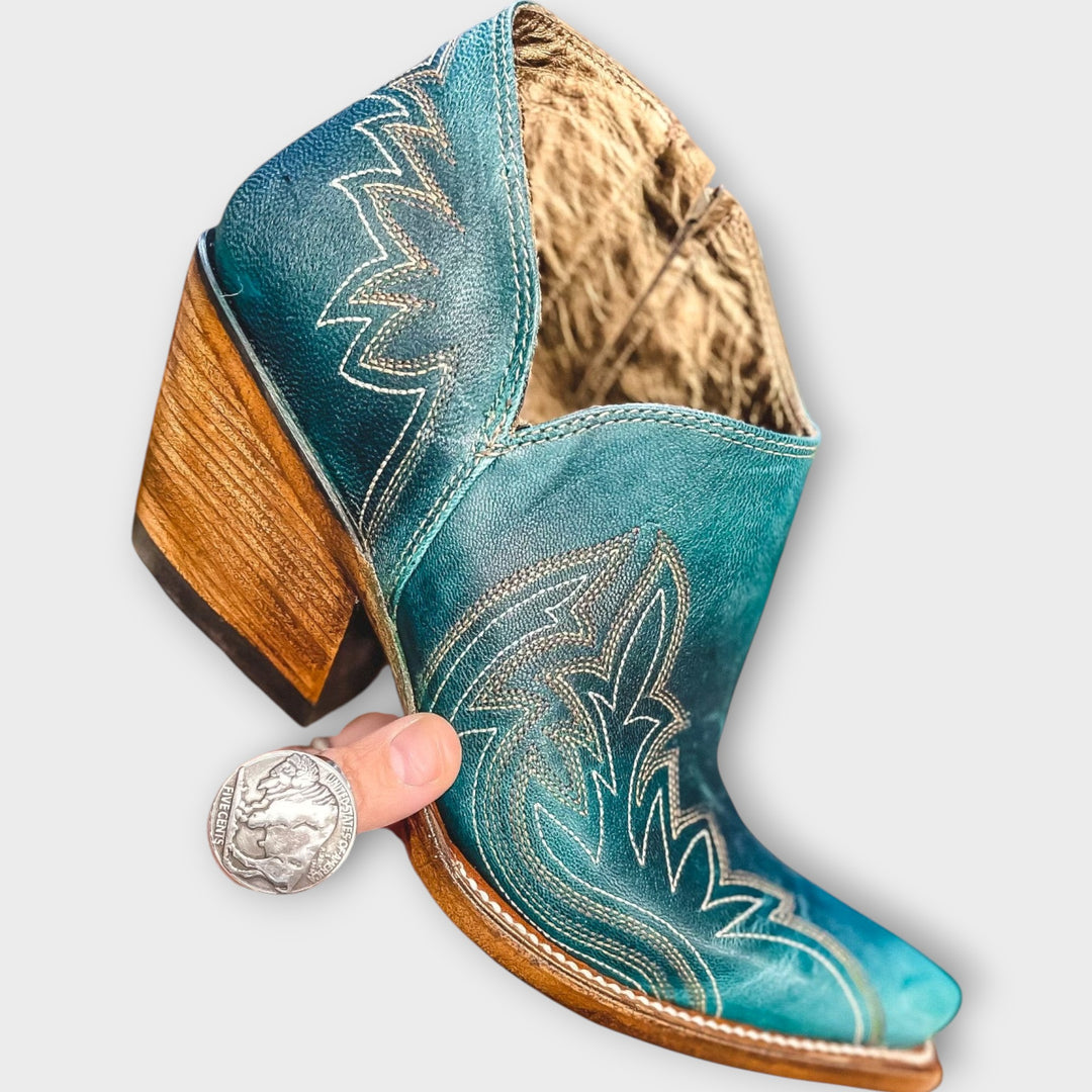 Western Stitch Ankle Boots