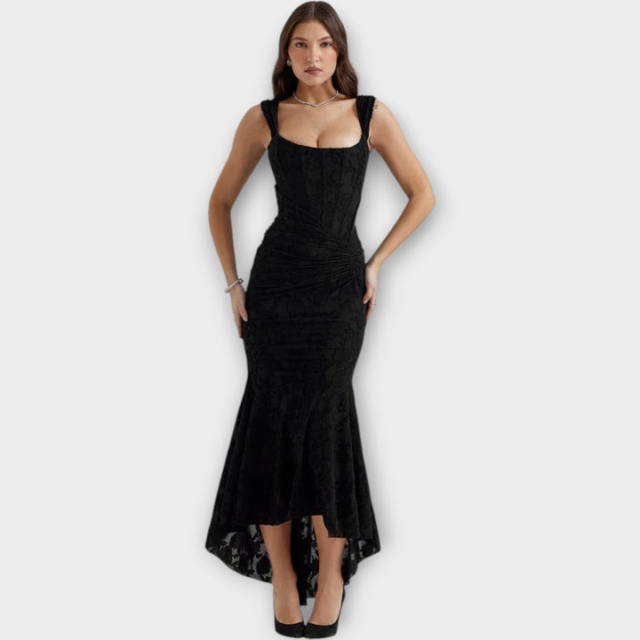 Valentina Off-Shoulder Corset Gown