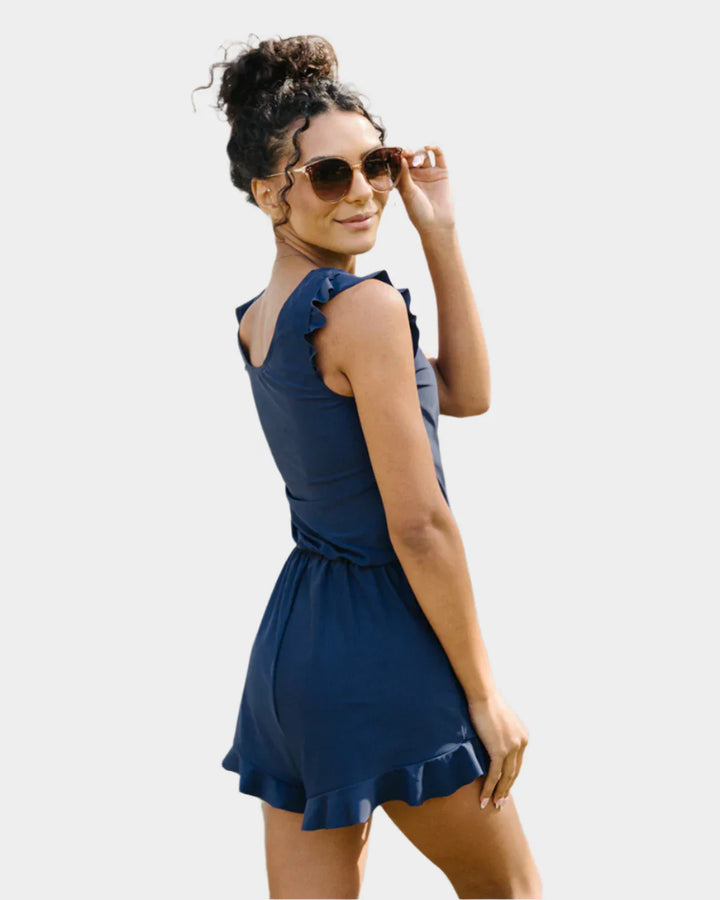 Swimsuit with Ruffles and Bust Support