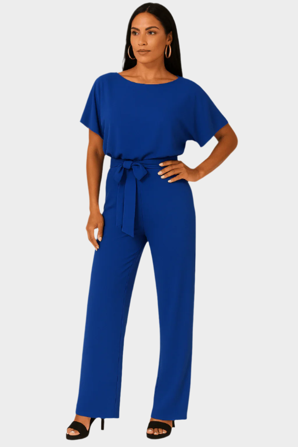 Full-Body Jumpsuit with Belt