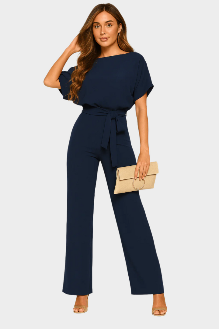 Full-Body Jumpsuit with Belt