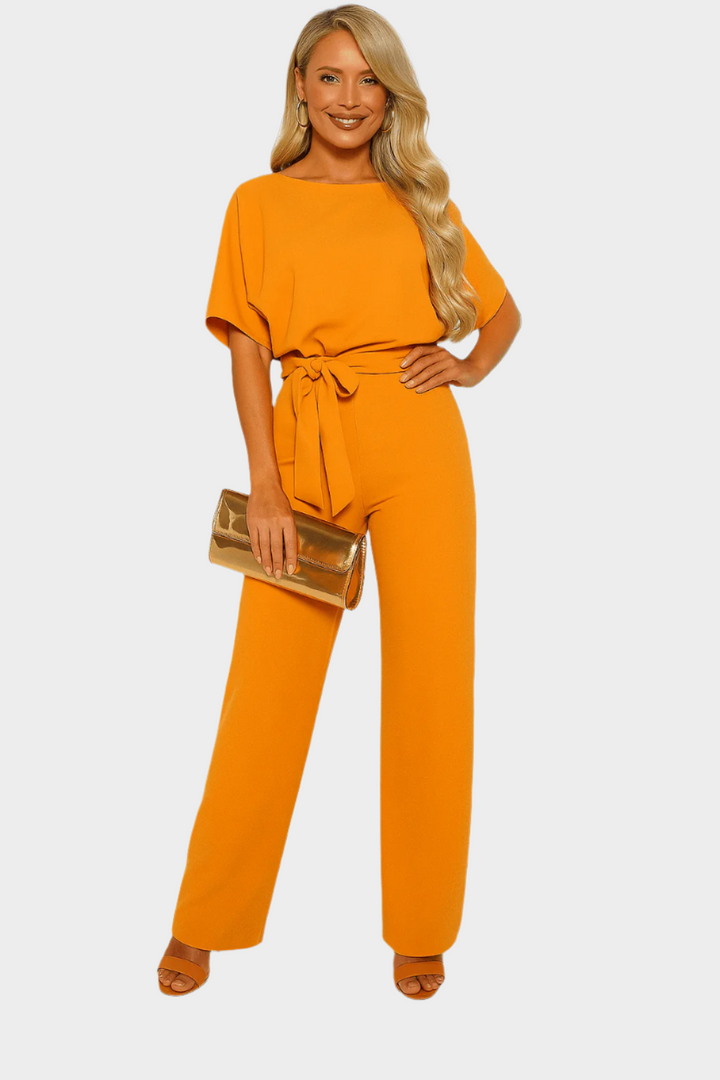 Full-Body Jumpsuit with Belt