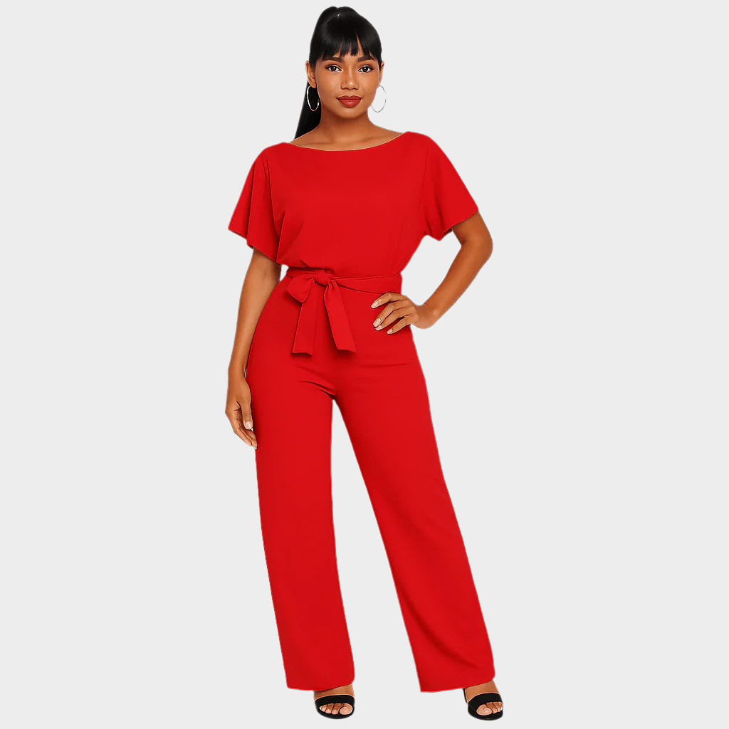 Full-Body Jumpsuit with Belt
