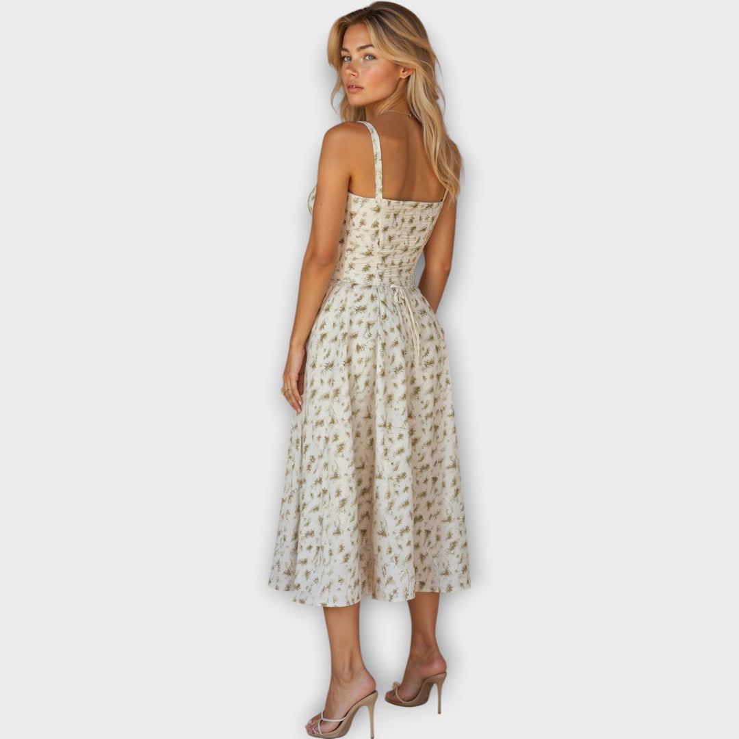 Midi Dress with Corset