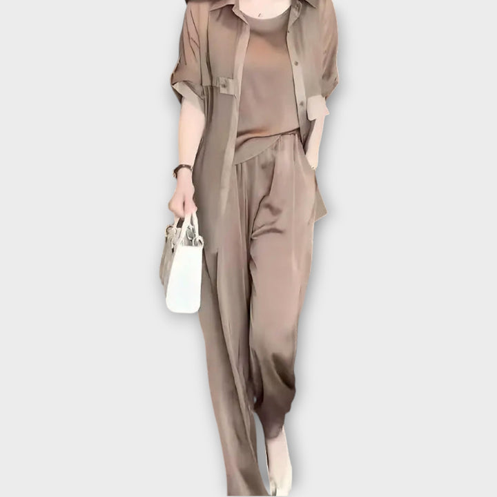 Elegant Three-Piece Relaxed Fit Set